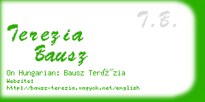 terezia bausz business card